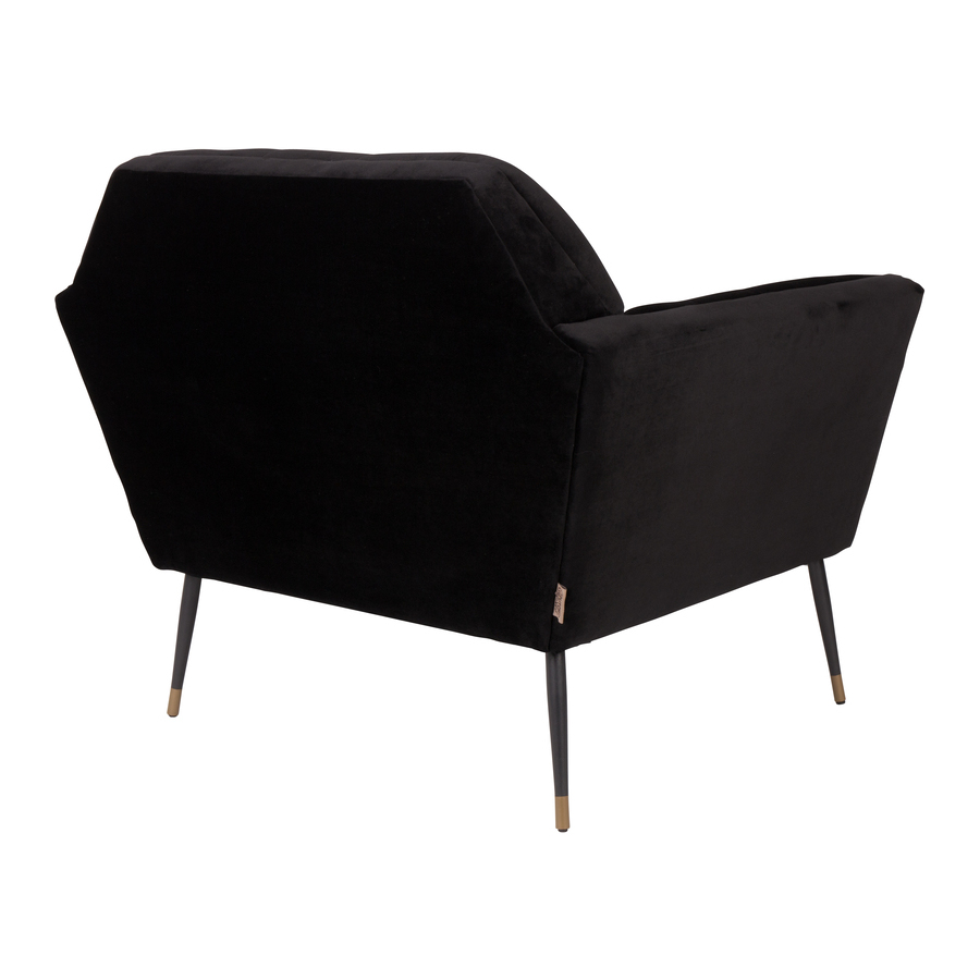 Кресло Kate черное низкое под бархат Dutchbone 3100062 - Вид №4