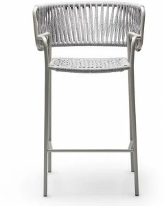 CHAIRS & MORE Высокий садовый табурет на морской веревке с подлокотниками Klot