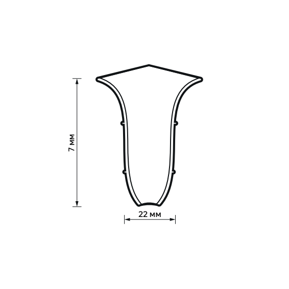 83411595 Угол для плинтуса внутренний Дуб Конго 70 мм 2 шт. STLM-0041160 ARTENS  - Вид №4