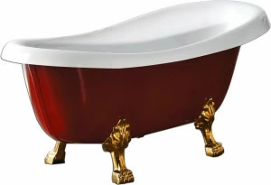 Акриловая ванна BelBagno BB04-ROS-ORO