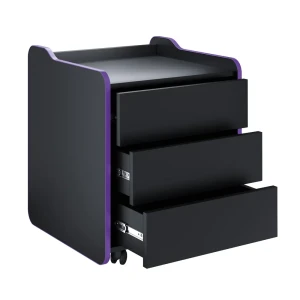 91346995 Тумба с выдвижными ящиками Vmmgame CS-2BKPU 49.50x63.50x52.50 см ЛДСП цвет фиолетовый STLM-1490463