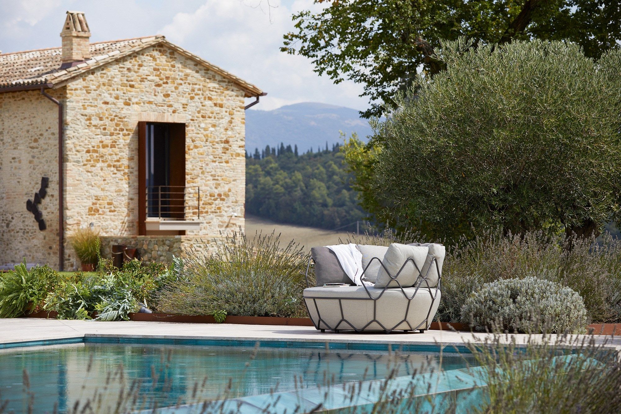 2-местный стальной садовый диван Roberti ARCH-00046730 - Вид №1