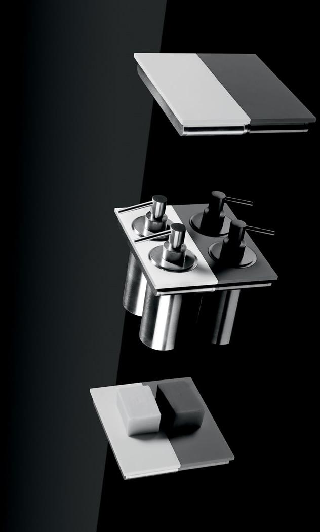 Fir Italia Полка для ванной из Corian® Accessoriessteel Abin03d - Вид №1