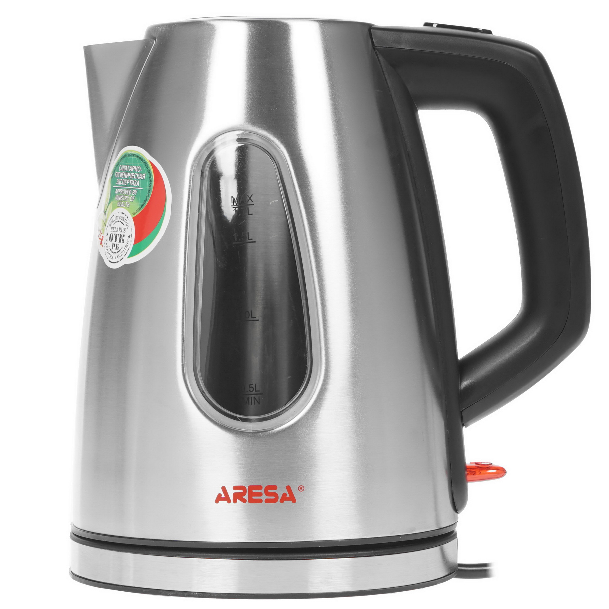 1086681 Электрочайник Aresa AR-3406 серебристый STDN-0067348