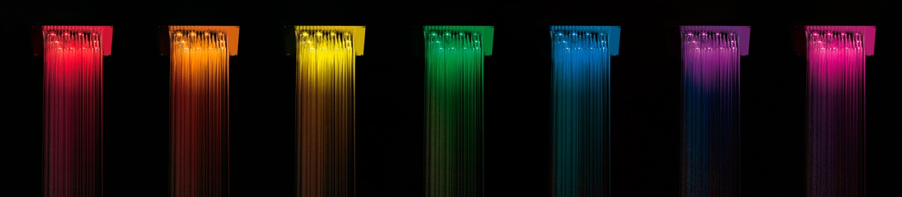 H37456 Потолочный & настенный душ DREAM - Cube - RGB CROMOTHERAPY BOSSINI  - Вид №2