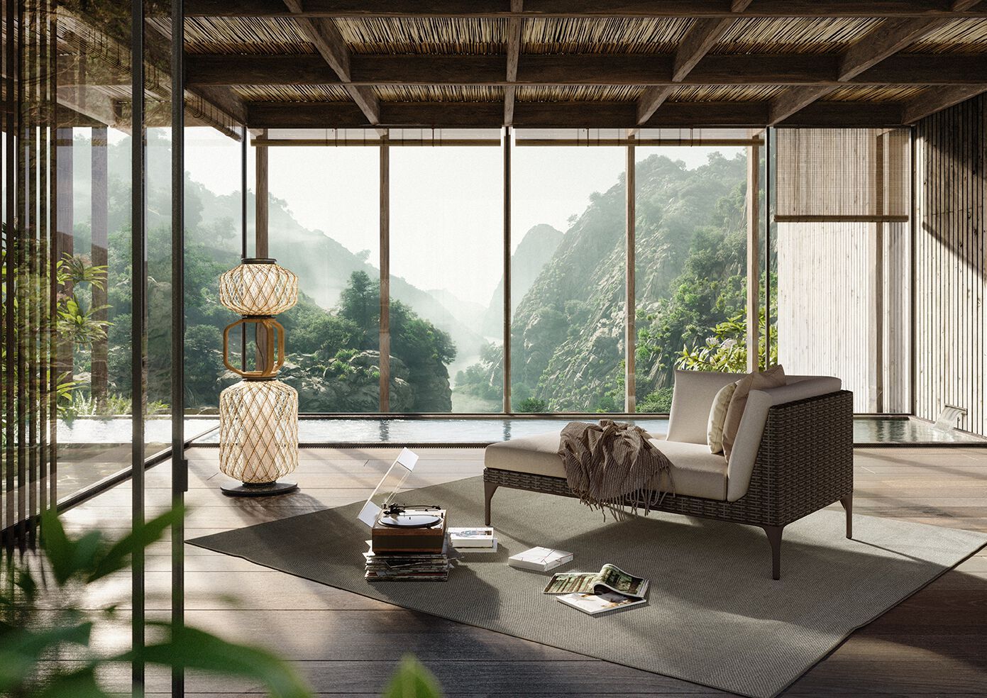 Тканевый модульный угловой садовый диван DEDON MU ARCH-00150811 - Вид №13