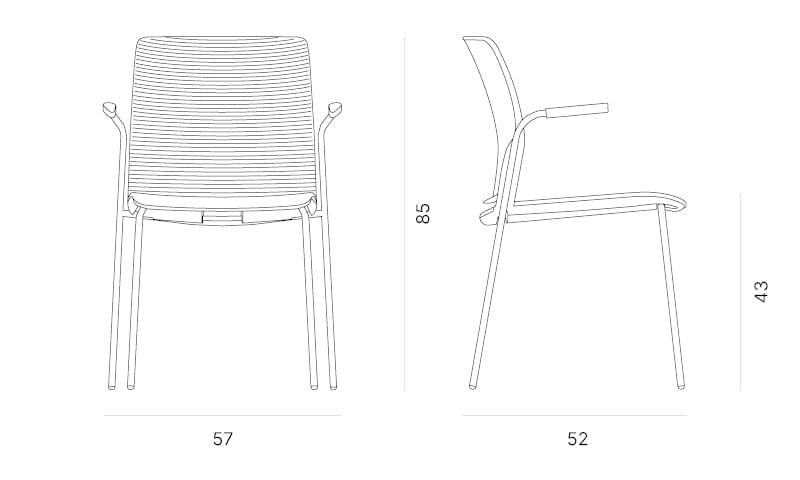 Стул для зала ожидания Quadrifoglio Group дизайн-офис ARCH-00087820 - Вид №2