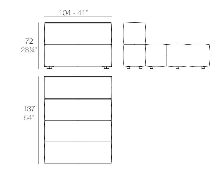Ткань сад диван Vondom планшет ARCH-00003966 - Вид №9