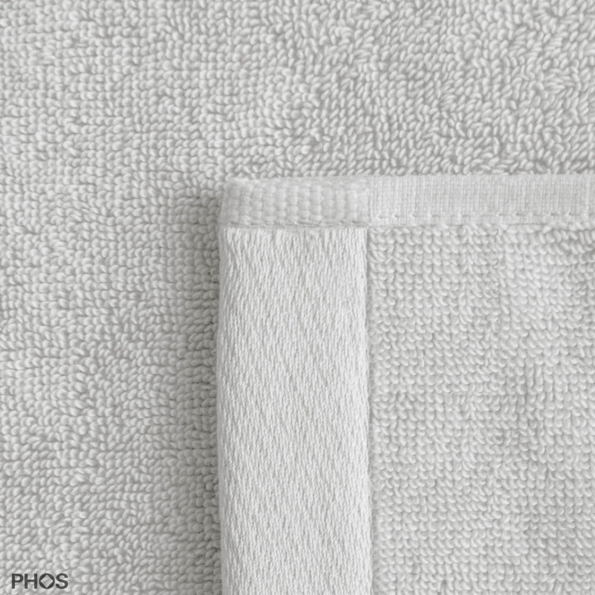 PHA2-GW-Set2 Полотенцедержатель для гостей, включая 12 махровых гостевых полотенец Grace белого цвета PHOS  - Вид №2