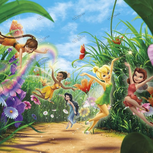 8-466-Fairies-Meadow Фотообои Komar Disney 2.54х3.68 м 8466FAIRIESMEADOW