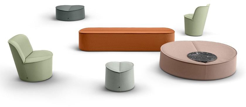 COR Круглый пуф из ткани Nenou sun-id-1394815 - Вид №3