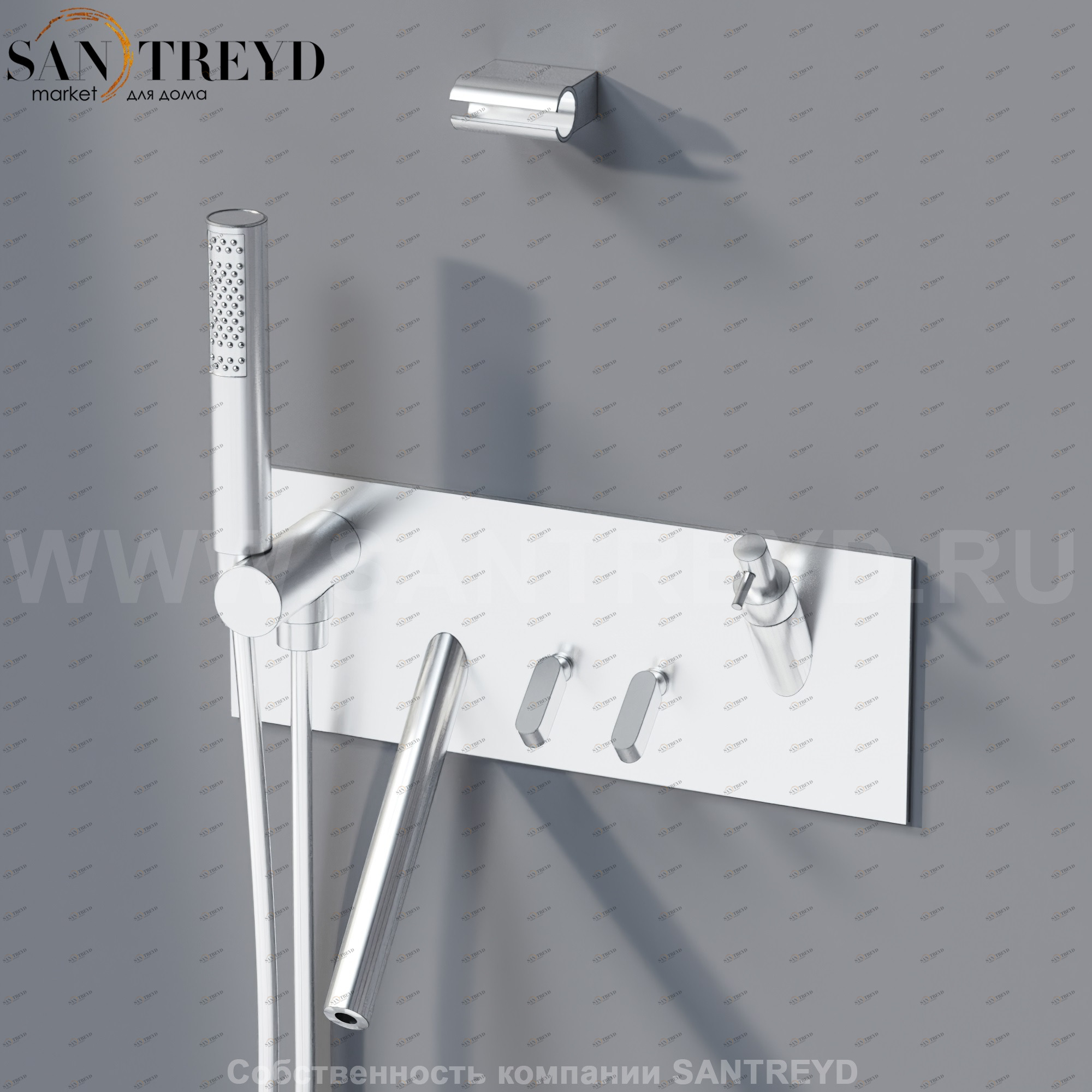 Agape SQUARE Смеситель с диспенсером для мыла для ванны хромированный матовый ARUB0933NDSP