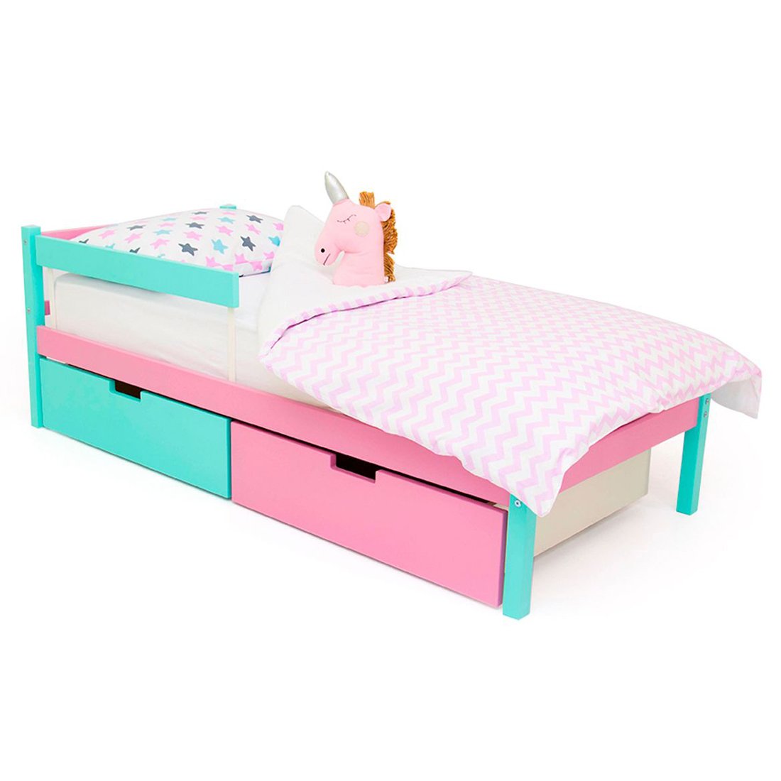 Детская кровать Svogen classic мятная, лаванда БЕЛЬМАРКО  326807 Голубой;розовый Santreyd  - Вид №6