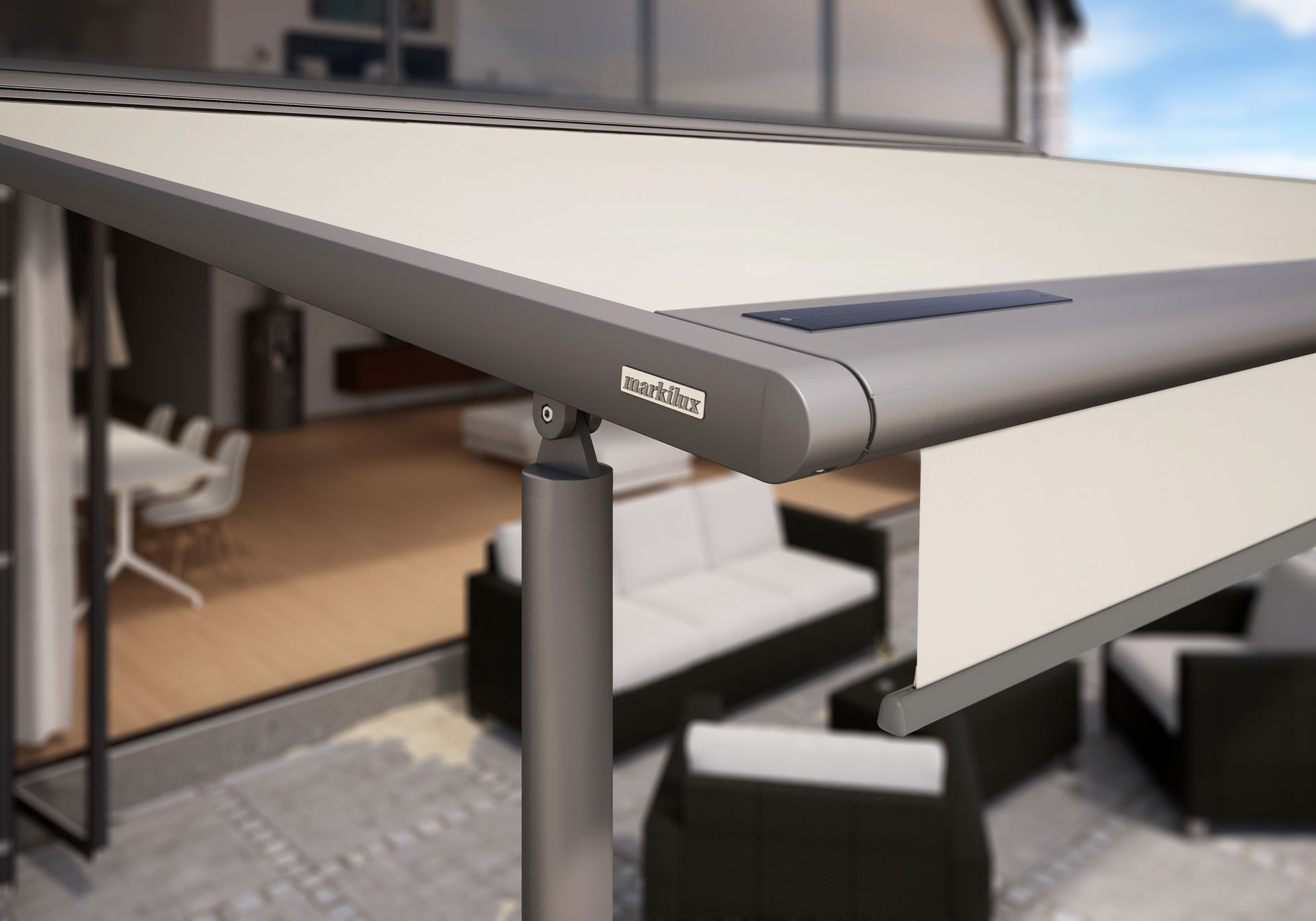 Моторизованный тент с боковыми направляющими markilux MARKILUX PERGOLA CLASSIC ARCH-00131538 - Вид №7