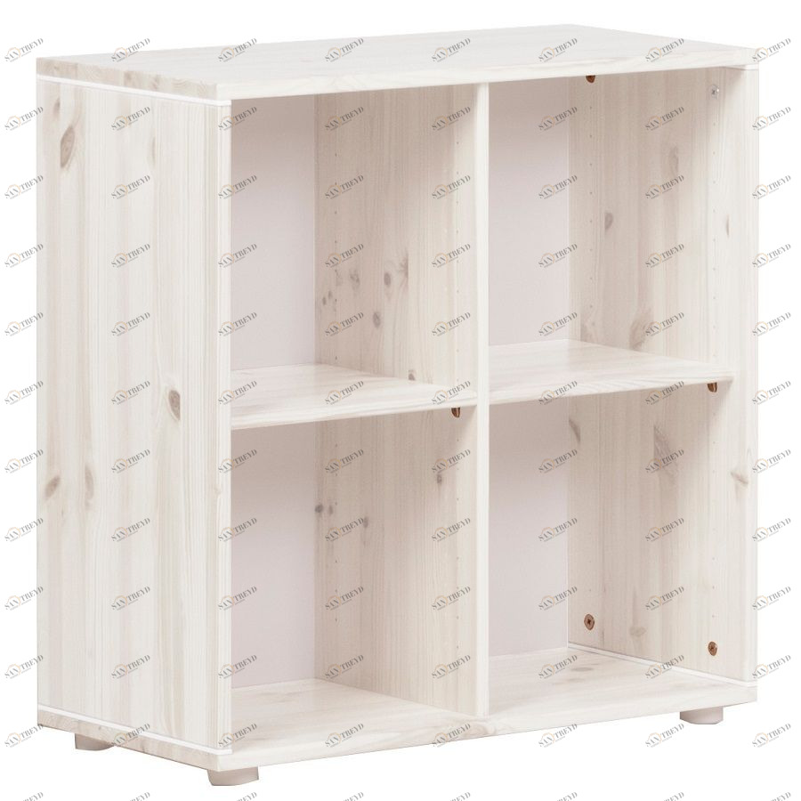 Стеллаж Flexa Classic storage с 4 полками, белый/искусственно состаренный 81242012