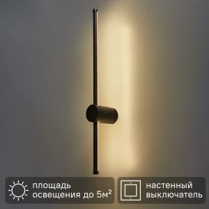 Светильник светодиодный 12 Вт SF8500/1W-BK нейтральный белый свет цвет черный