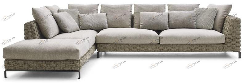 B&B Italia Outdoor Текстильный диван с шезлонгом Ray outdoor sun-id-1367309