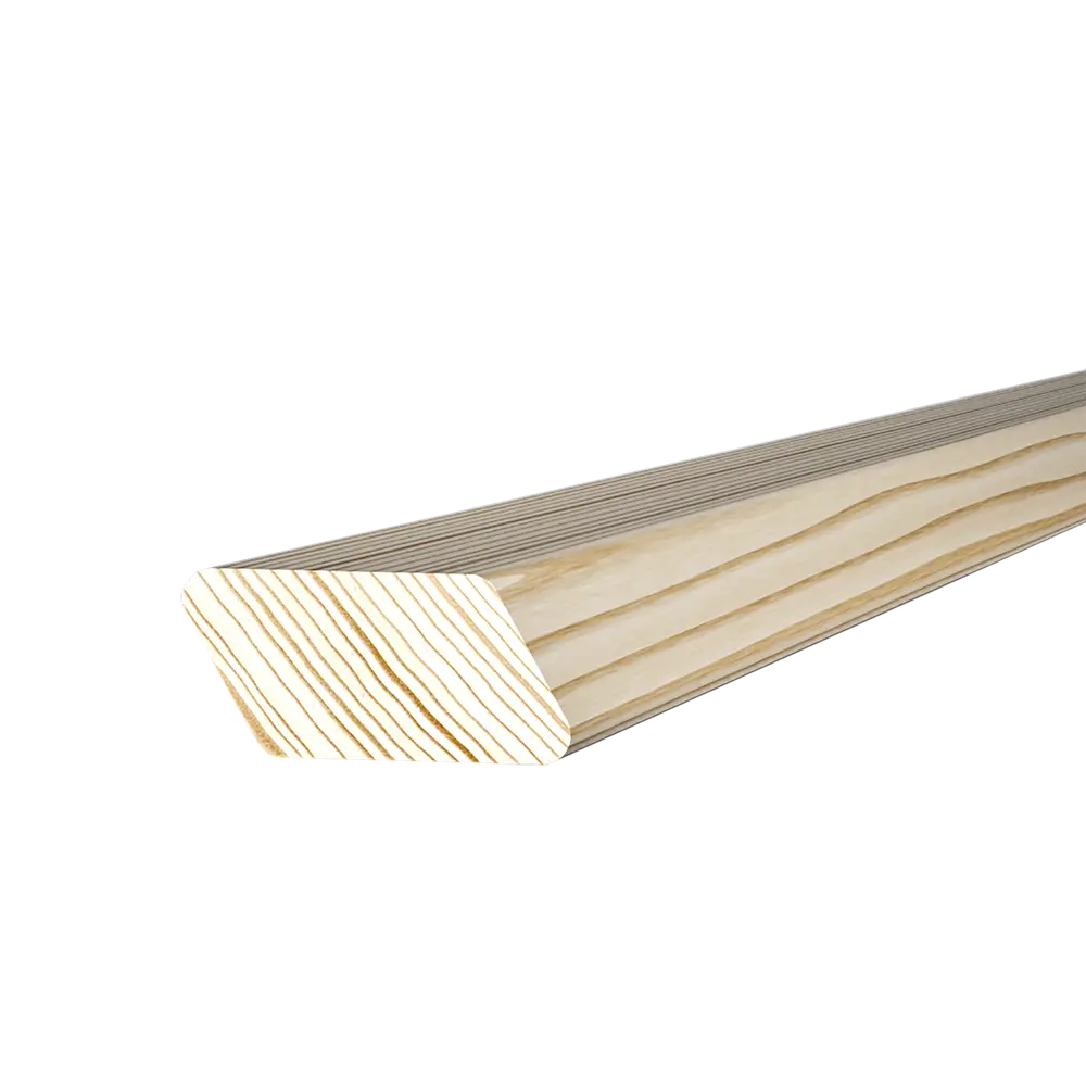 Брусок скошенный сращенный 19x40x2200 мм хвоя сорт Экстра без сучков АРЕЛАН STLM-2051115