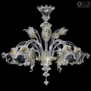 1102 ORIGINALMURANOGLASS Люстра Золотые Побеги - Классик - муранское стекло OMG  см