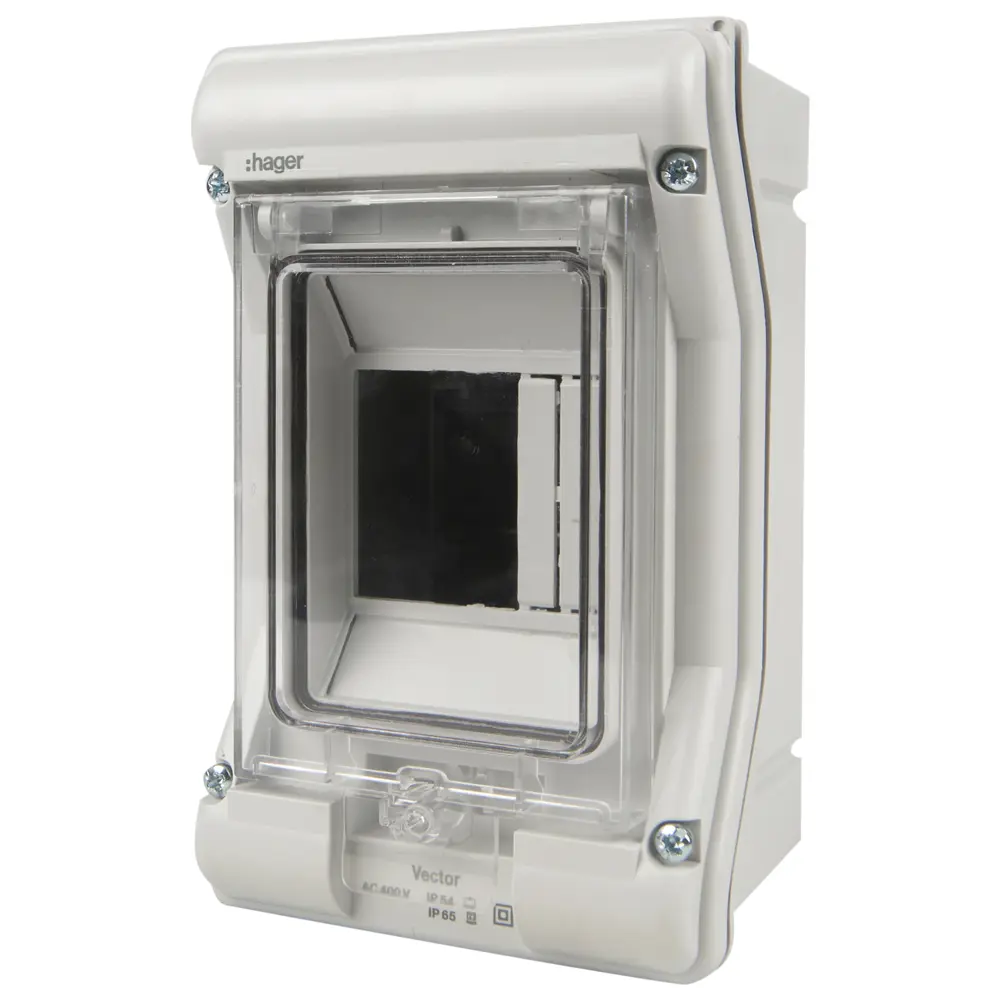 Щит распределительный навесной Hager Vector VS103TD 3 модуля IP65 пластик STLM-2169993