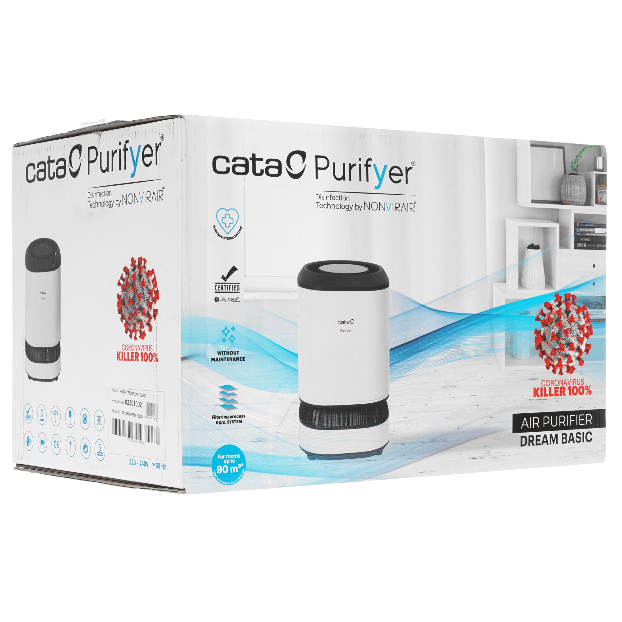 5323053 Очиститель воздуха СATA DREAM BASIC белый CATA STDN-0075892 - Вид №6