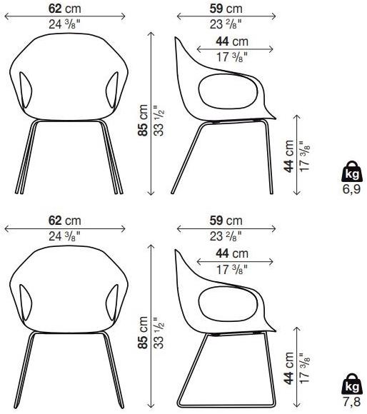 Kristalia Стул из полиуретана с подлокотниками Elephant sun-id-1453569 - Вид №11