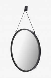 LTMR01 Latchet Wall Mounted Round Mirror 23 1/2" x 1 1/2" x 37 5/8" Waterworks