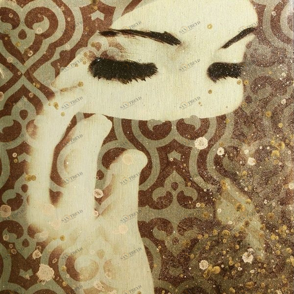 Арт-панель на холсте Alex Turco Middle East Glare Polite In Gold POLITEINGOLD