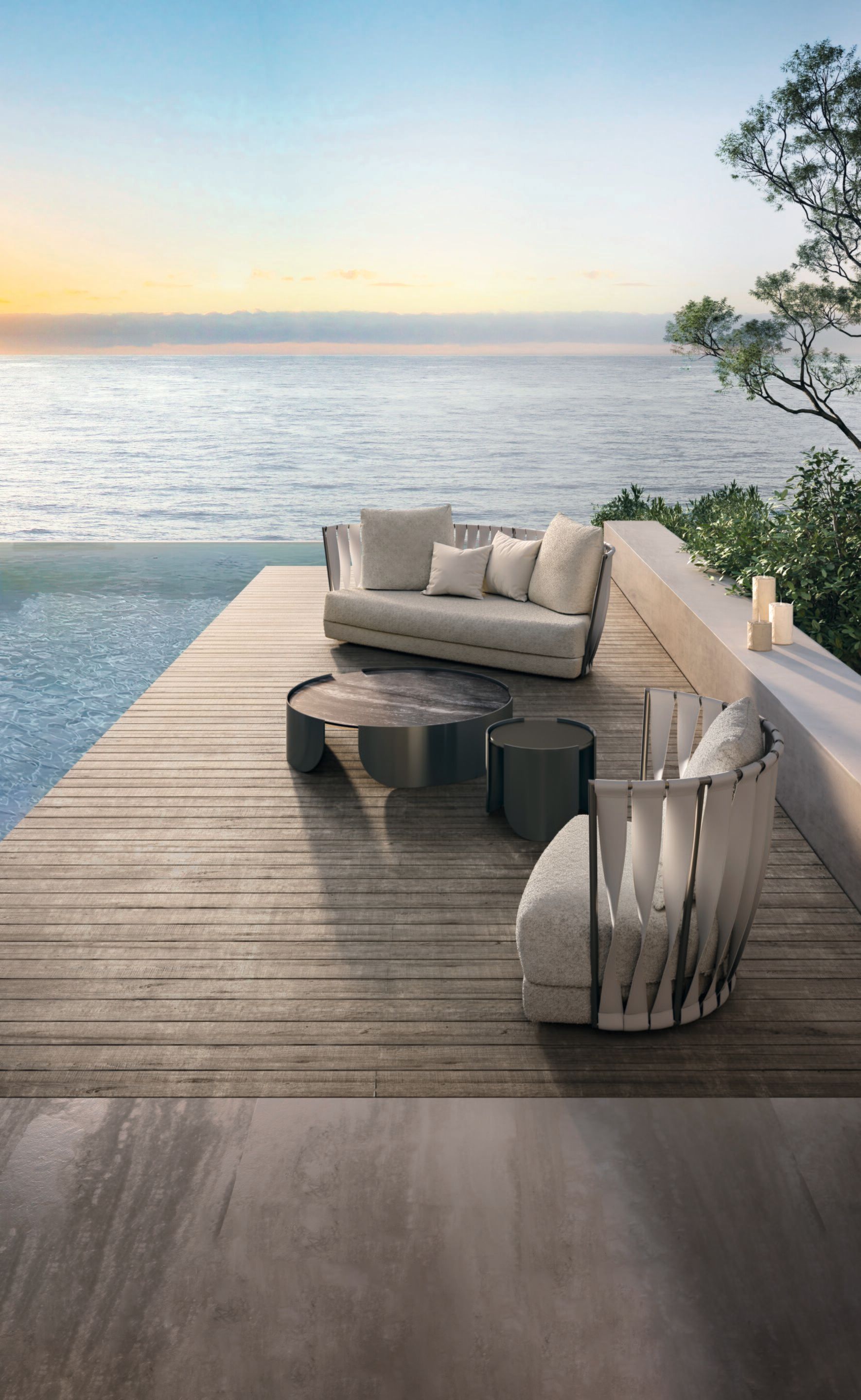 Круглый стол для сада из металла и мрамора Cantori Atenae ARCH-00116489 - Вид №5