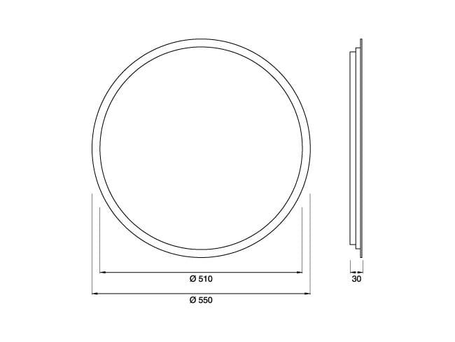 Настенное круглое зеркало для ванной комнаты CEADESIGN зеркала ARCH-00055983 - Вид №2