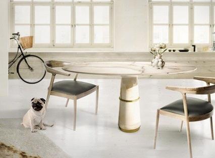 BRABBU Круглый обеденный стол из мрамора Agra sun-id-1386230 - Вид №5