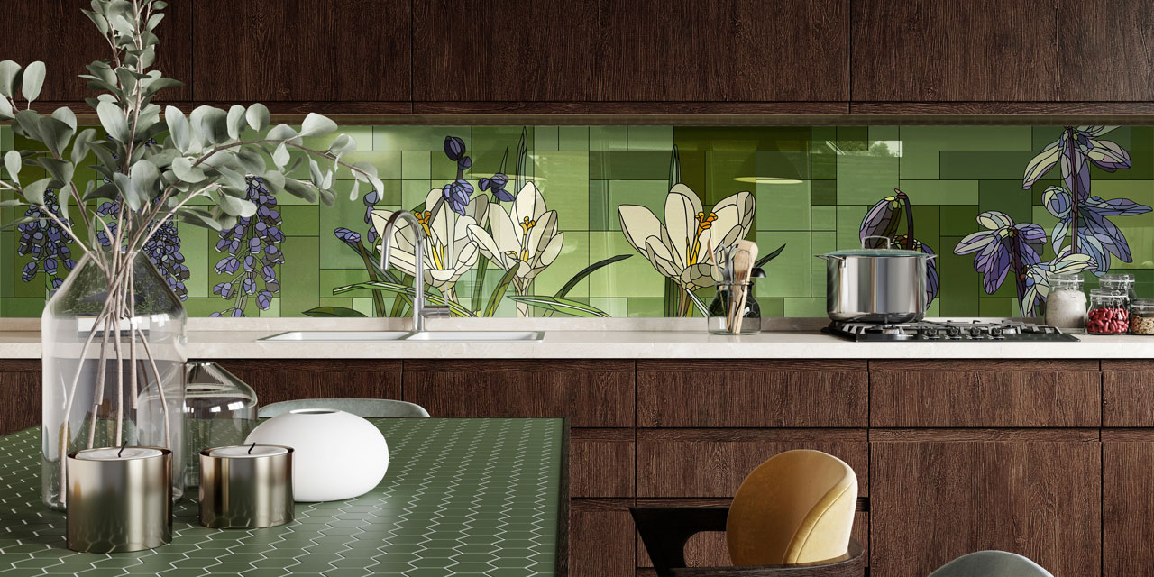 Стеновые панели - Витраж Спринг LIGRON LIST109 2245 - Вид №6