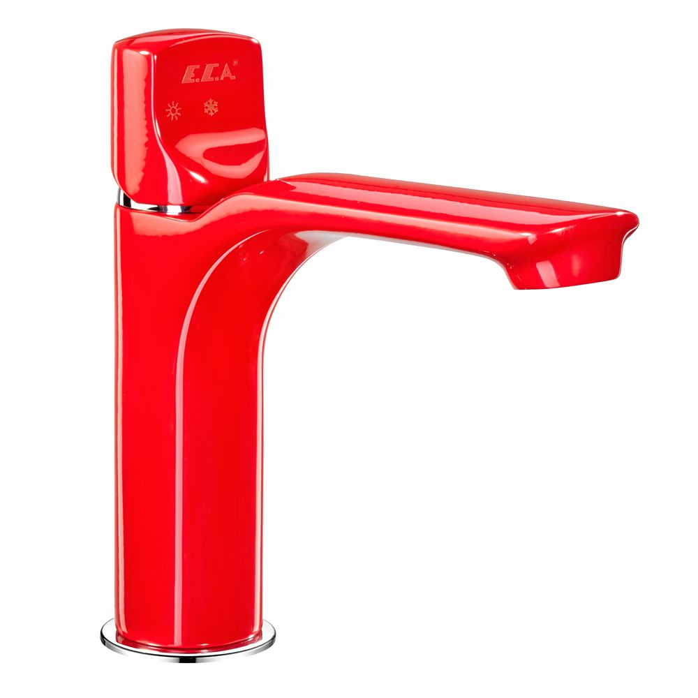 104308986st  Смеситель для раковины Myra - красный - экономия воды Eca 