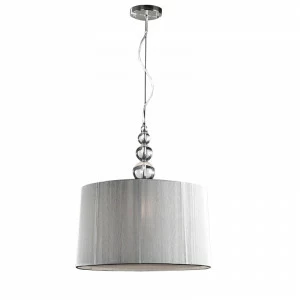 Светильник подвесной 55х50 серый Mercury 663554 SCHULLER ДИЗАЙНЕРСКИЕ 00-3882285 Прозрачный;серебро