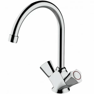 Смеситель для кухни с высоким поворотным изливом DUO F7133186CP-RUS bravat