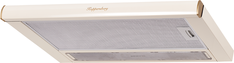 SLIMLUX II 60 C Встраиваемая вытяжка, ширина 60 см, отвод/рециркуляция, 550 м3/час, механическое управление, 3 скорости, освещение 2х40 вт, металлические жироулавливающие фильтры, угольный фильтр с3с (опция), 38-54 дб, цвет бежевый ( португалия ) Kuppersb Santreyd  - Вид №2