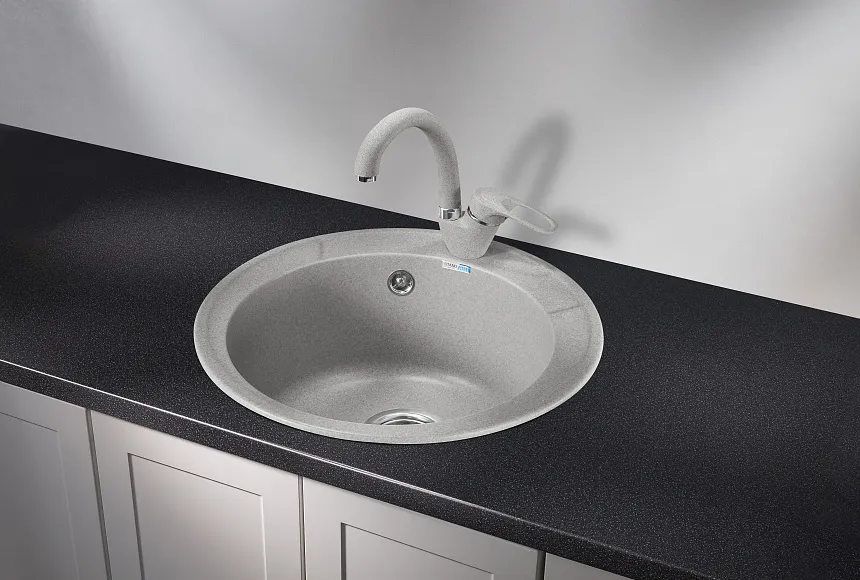 4802, БАЗАЛЬТ, кухонная мойка, СтандАРТ кварц GRANULA Standart 4802-ST14