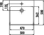 NX256-00CB00E-CA00 Раковина NX256.D цветы ЗОЛОТО Creavit  - Вид №2