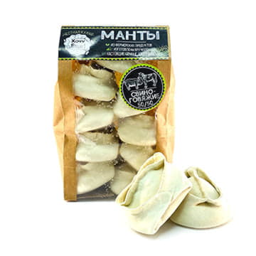 Манты свино-говяжие Честная кухня Хочу Ещё 1000 г Santreyd 23621