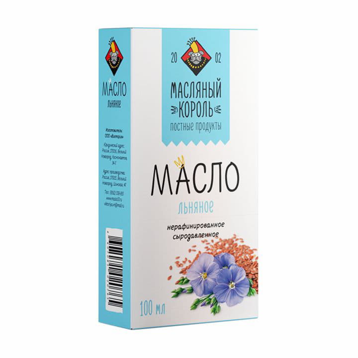 Масло льняное Масляный Король 100 мл Santreyd 5855 - Вид №1