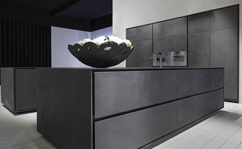 RIFRA Кухня с двойным островом из черного бетона One sun-id-1504045 - Вид №7