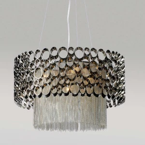 Подвесной светильник Crystal Lux Fashion SP4 D50 CRYSTAL LUX ДИЗАЙНЕРСКИЕ, FASHION 072478 Белый;серебро