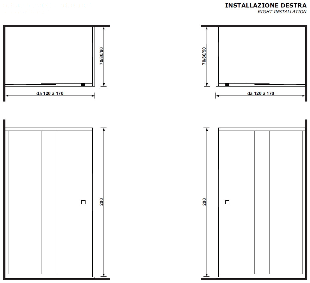 Gruppo Treesse Душевая кабина угловая хрустальная с раздвижной дверцей Sistema doccia sun-id-1402296 - Вид №3