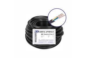 16231513 Кабель ВВГ-Пнг LS 3х1,5 ГОСТ DIY - 10 м 54629 Кабель-Арсенал