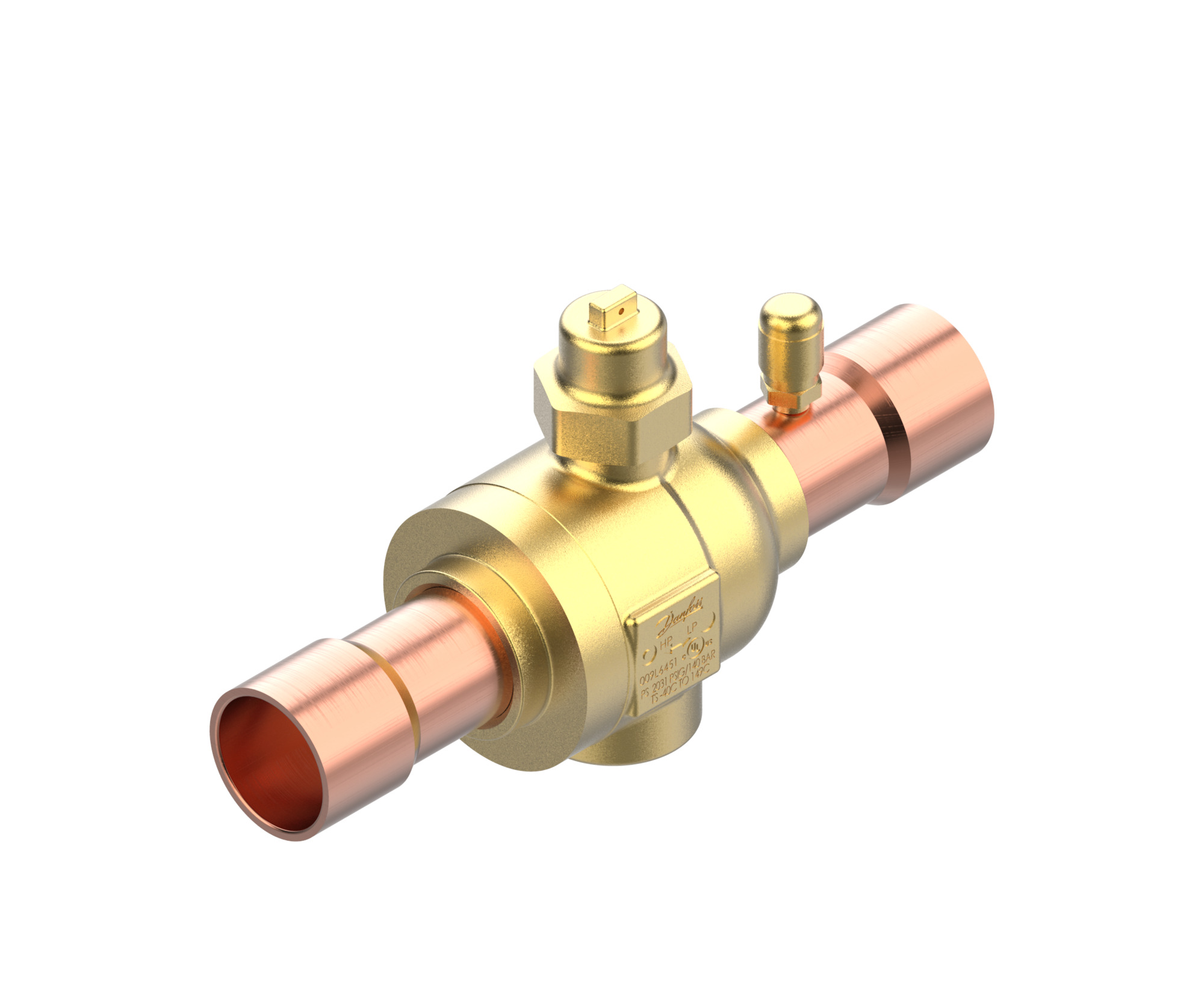 Danfoss GBCT — Запорные шаровые краны для CO2 140 бар GBCT 54s Кран шаровый 009L6412  - Вид №10