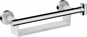 26328400 Поручень Unica Comfort с полкой и держателем для душа Hansgrohe