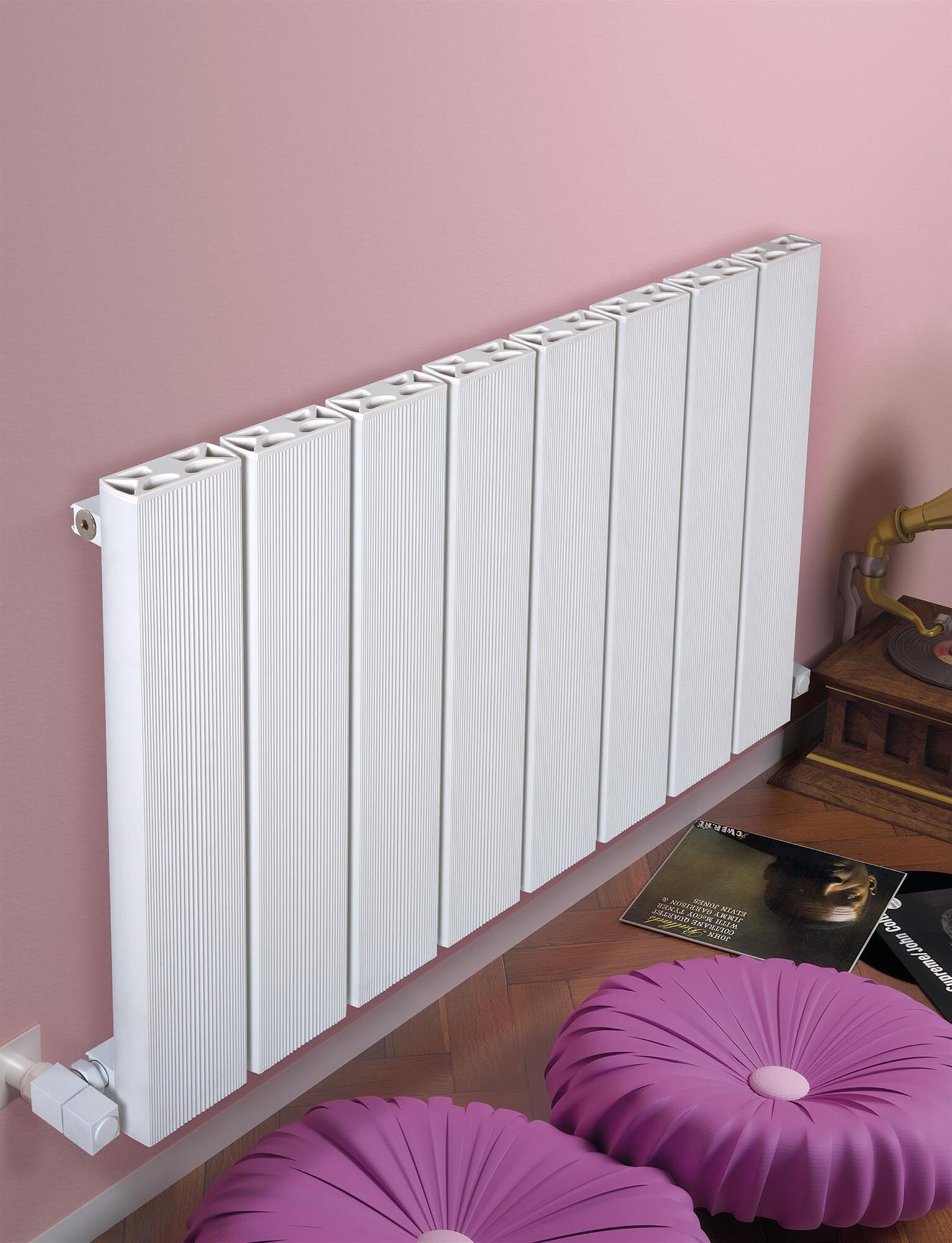 Радиатор Hammam MIMOSA Aluminium radiator комбинированный; электрический или водяной Алюминий  - Вид №23