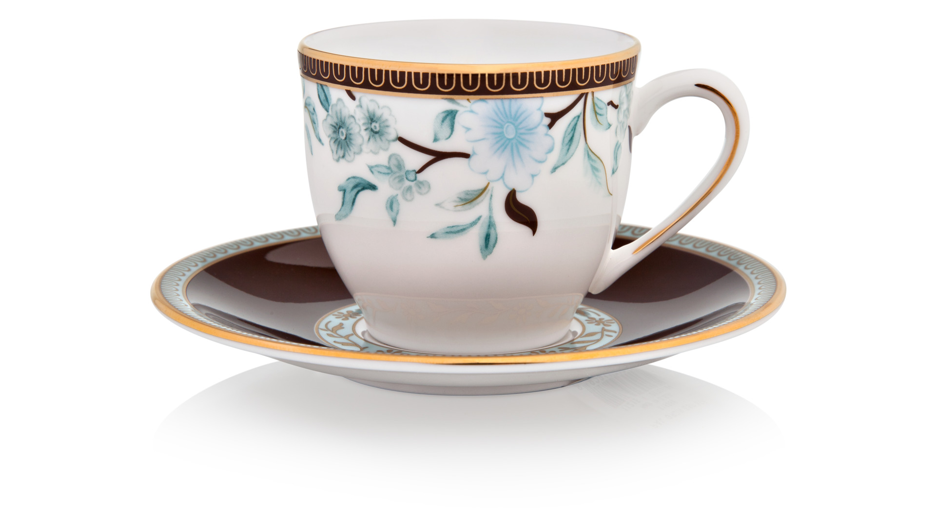 10648525 Lenox Набор чашек для эспрессо с блюдцем Lenox "Дворцовый сад, Маркеса"90мл, 6 шт Фарфор костяной  - Вид №1