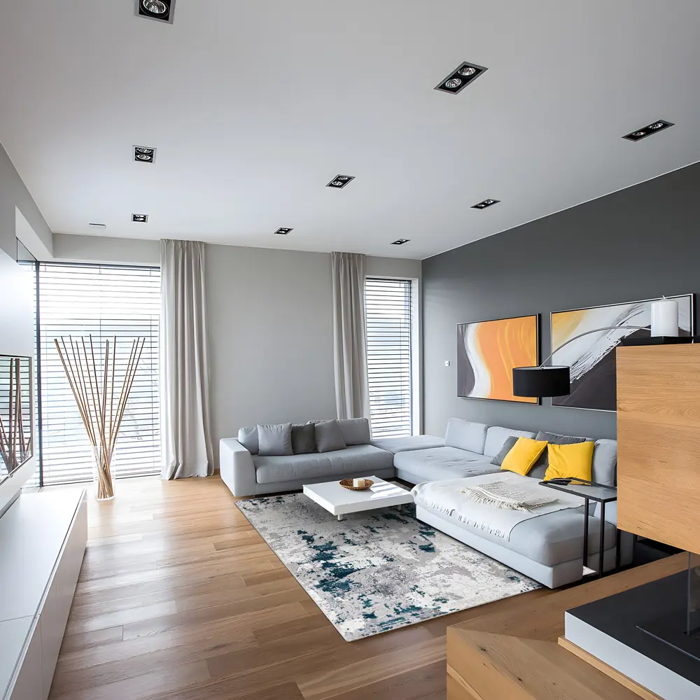 Ковер PALERMO F285 серый 150×230 см с рельефным абстрактным узором 89378823 STLM-1436632 - Вид №7