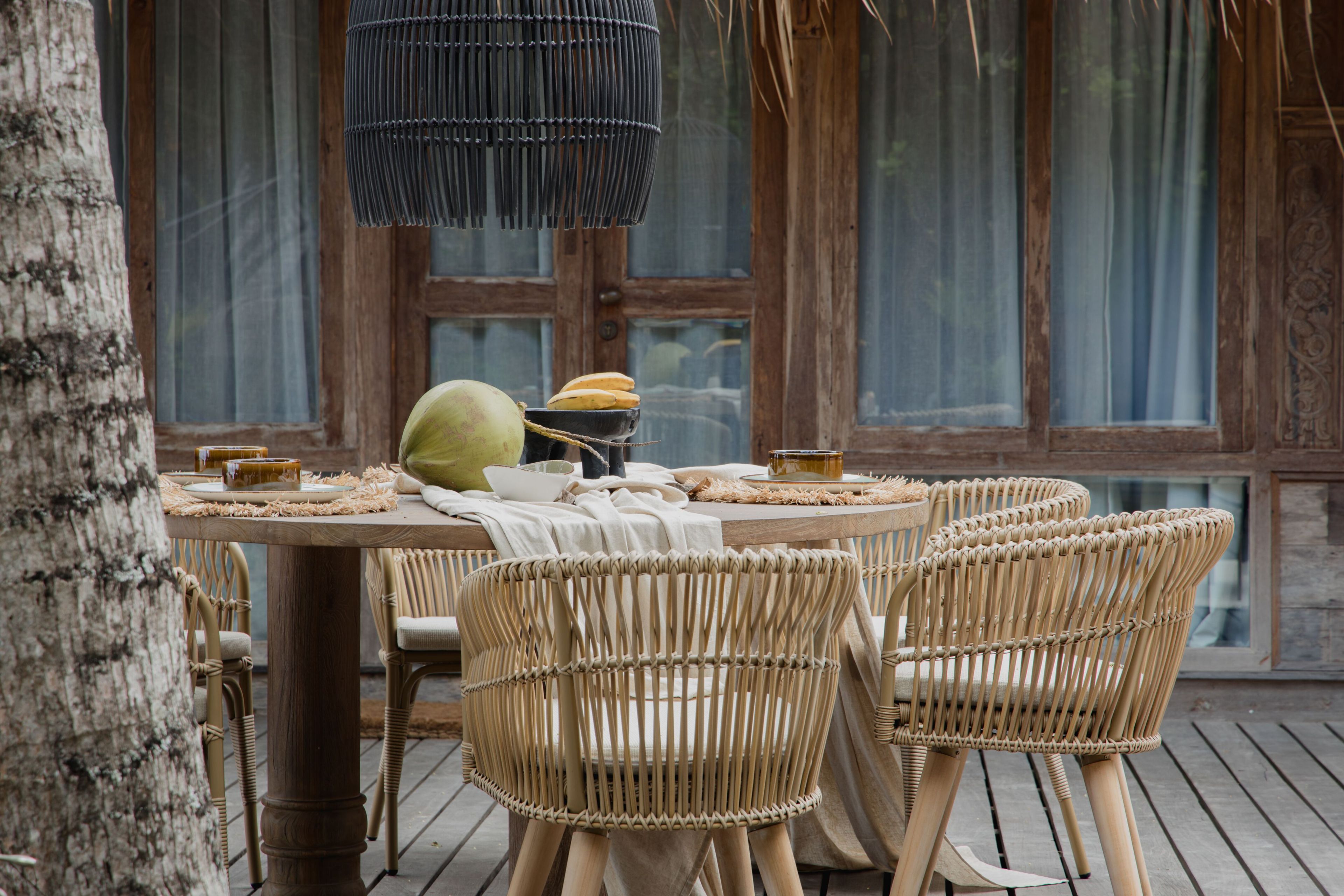 Круглый стол из тикового дерева cbdesign Entasi ARCH-00049932 - Вид №3